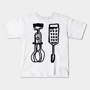 Retro Kitchen Utensils Kids T-Shirt